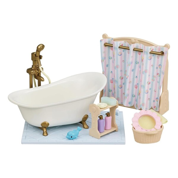 Sylvanian Families Set Bañera Baño Ducha Muebles Ternurines Variante Modelo Ducha