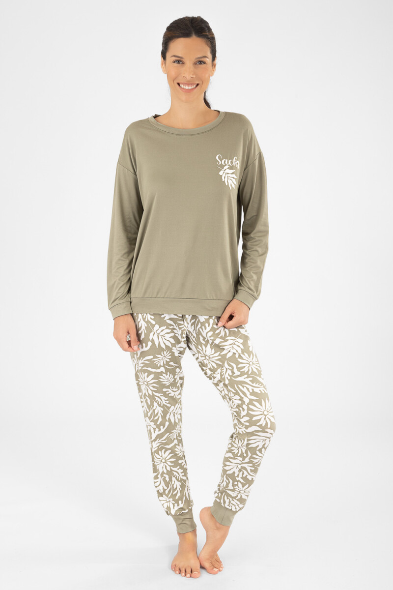 Pijama lavander - Verde claro 