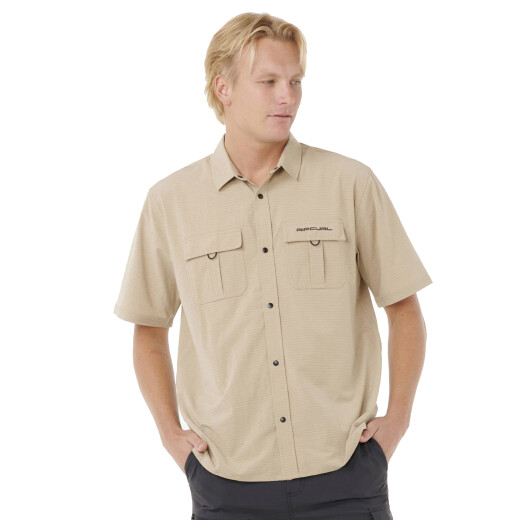 Camisa Rip Curl Search Aerotech 4Way - Beige Camisa Rip Curl Search Aerotech 4Way - Beige