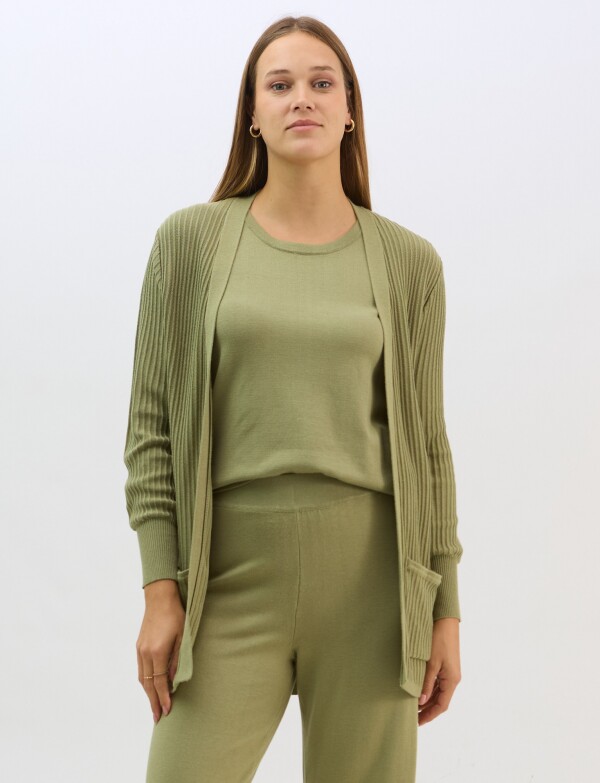 Cardigan Abierto OLIVA