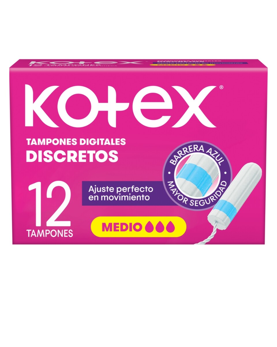 Kotex Tampones Evolution Medio X12 