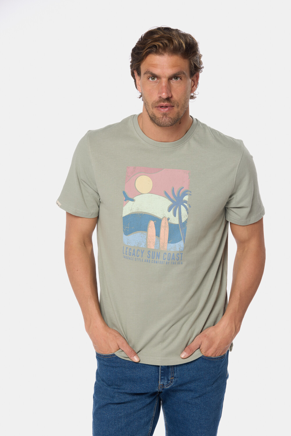 REMERA ESTAMPADA Verde