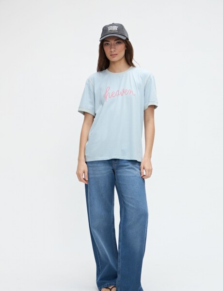 Remera Roma Celeste