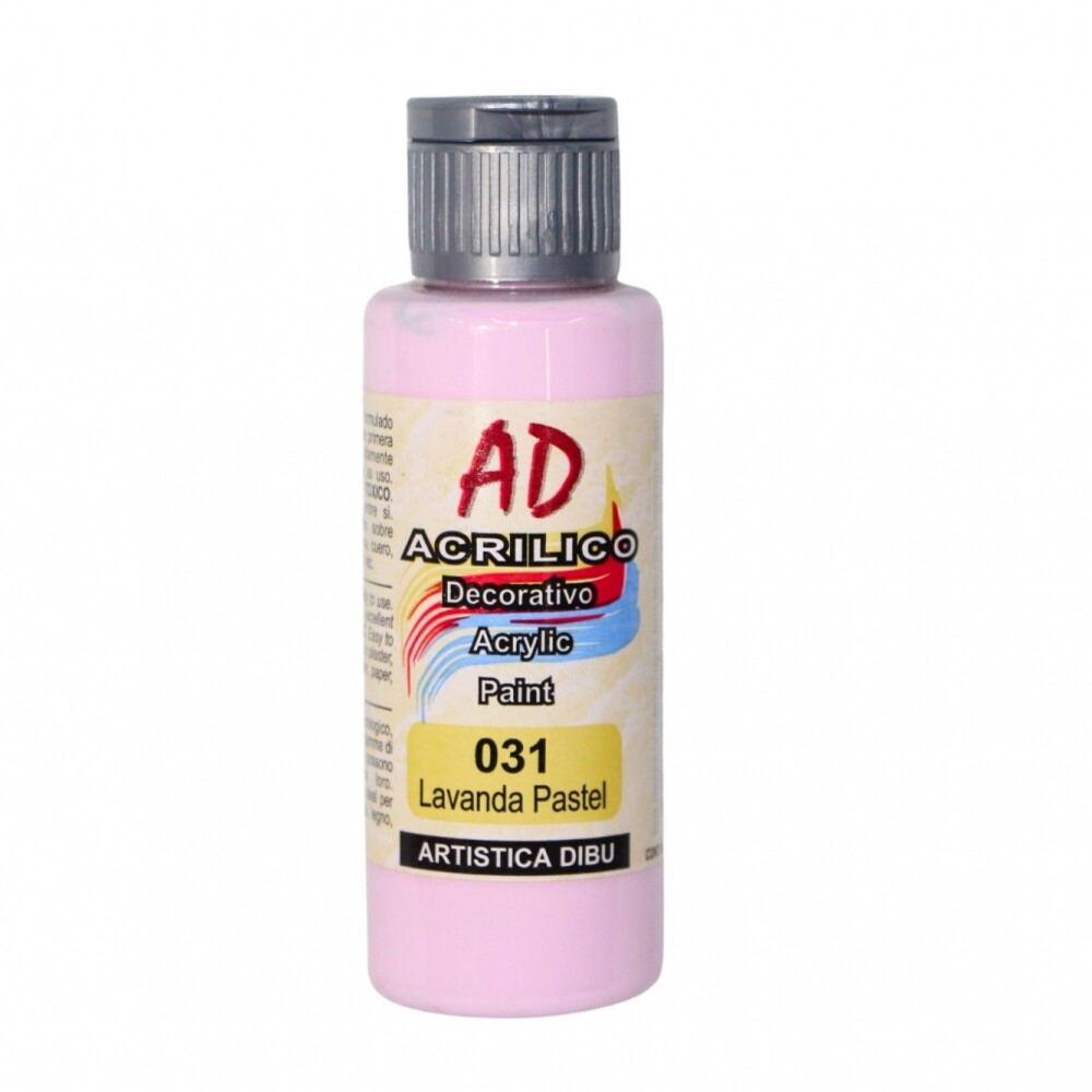PINTURA ACRILICA ARTISTICA DIBU 60 ML. DIFERENTES COLORES COLOR LAVANDA PASTEL 031
