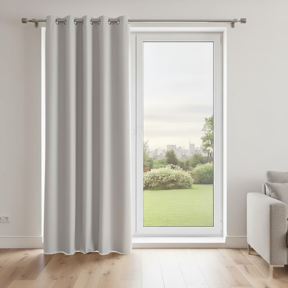 Cortina 100% Blackout 1 paño 135 x 230 - BLANCO 