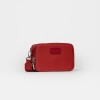 Bandolera New Penny en efecto cuero zaffiano Rojo