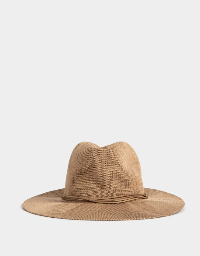 Sombreros Boho Sombrero Tejido - Marron Beige