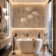 PORCELANATO 80X160 BEIGE CLARO TERRAZZO SATINADO MATE GAMAS DE BEIGE