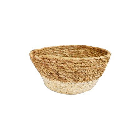 CANASTO DE FIBRA 26X12CM MARRON