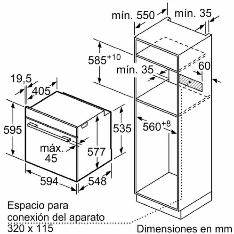 Horno Multifunción pirolítico 71 lts Bosch HBG7764B1 Horno Multifunción pirolítico 71 lts Bosch HBG7764B1