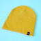 Gorro N+ de Lana Amarillo Mostaza