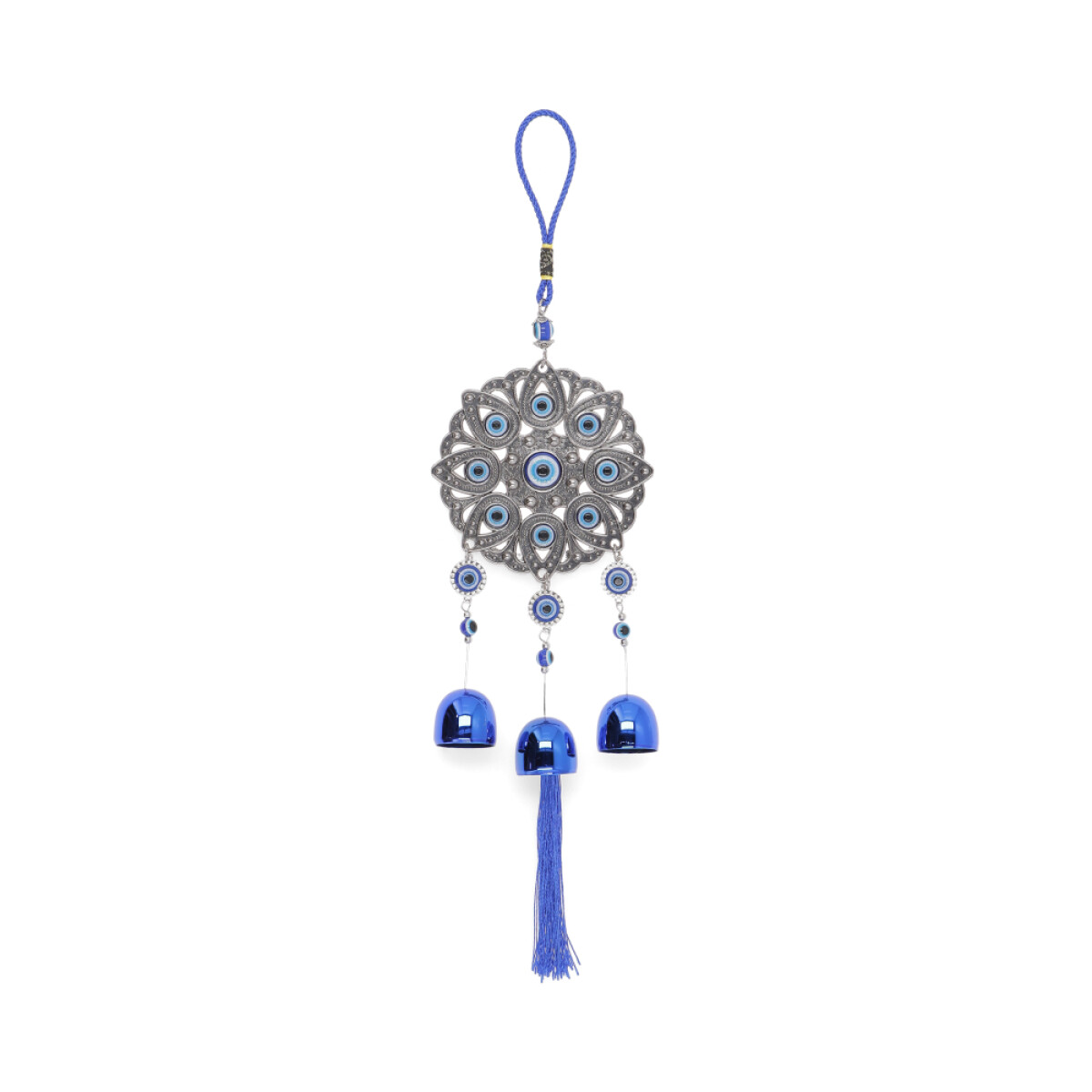 COLGANTE DE OJO TURCO CON CAMPANAS - Gp092 