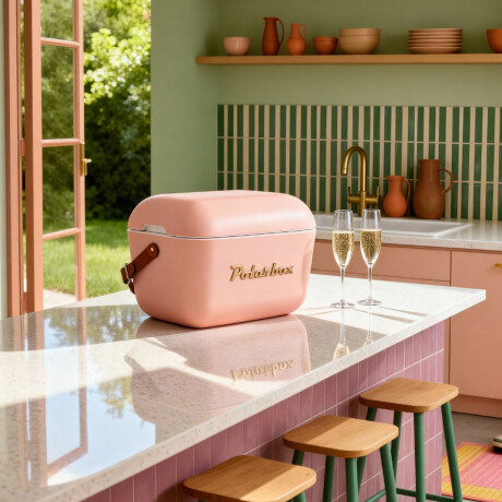 Conservadora Térmica Retro 20L Polarbox Playa Camping Viajes Coral Gold