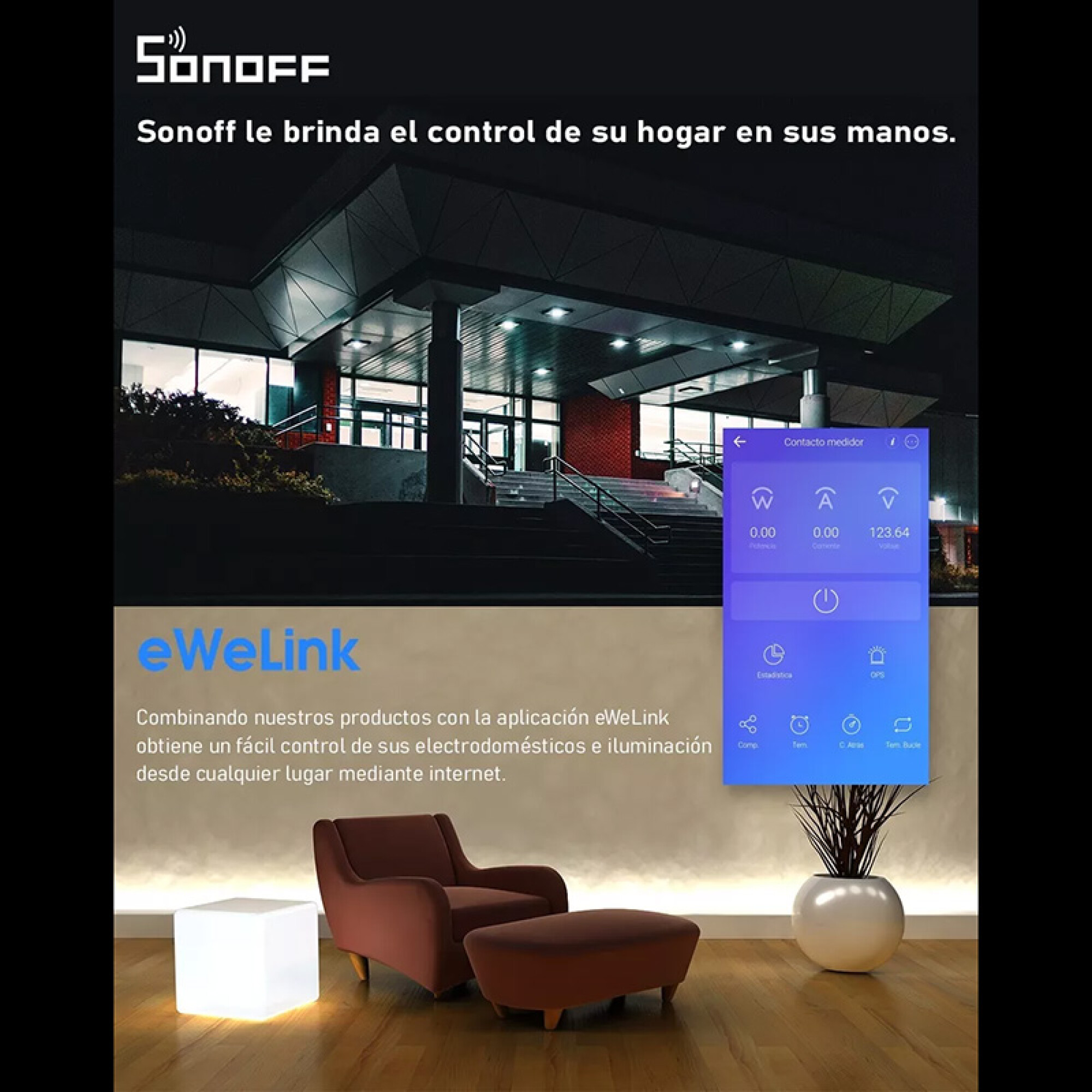 Interruptor Inteligente WiFi Sonoff — Serlux