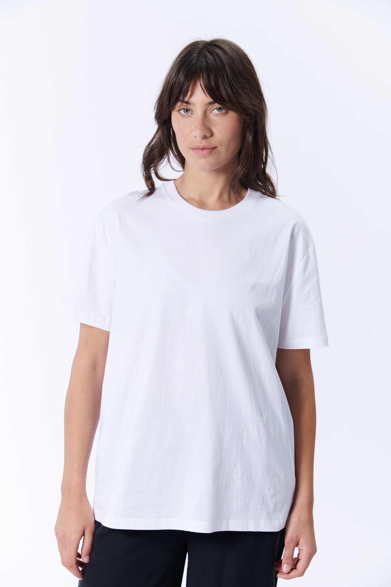 Remera blanca manga corta clearance