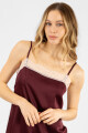 BURGUNDY LACE DRESS VINO