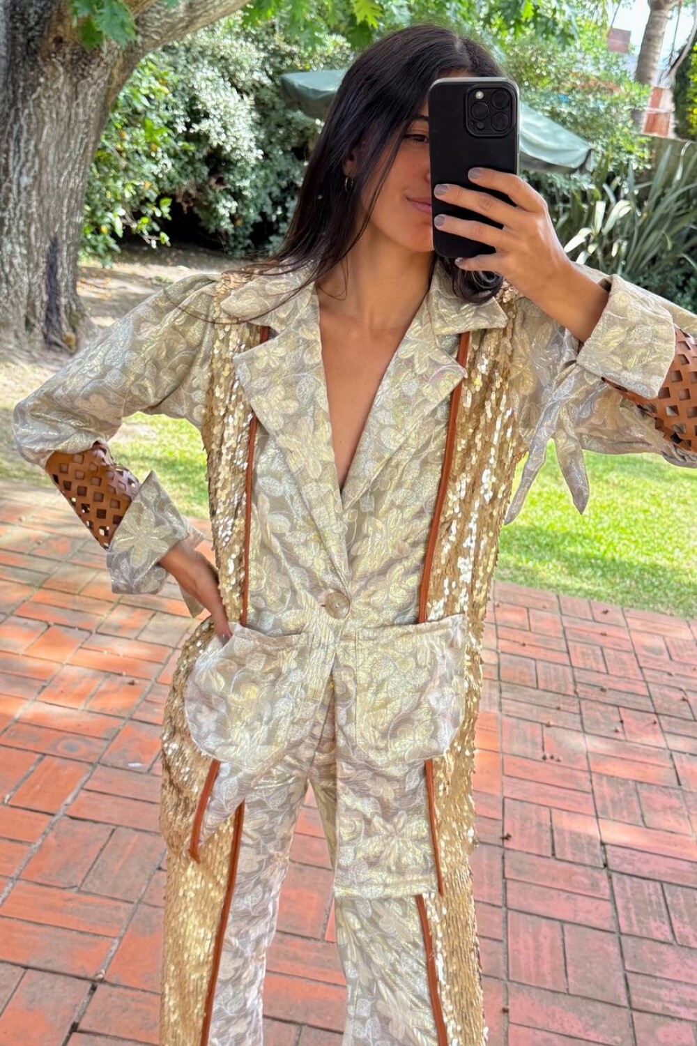 Disco Blazer Champagne