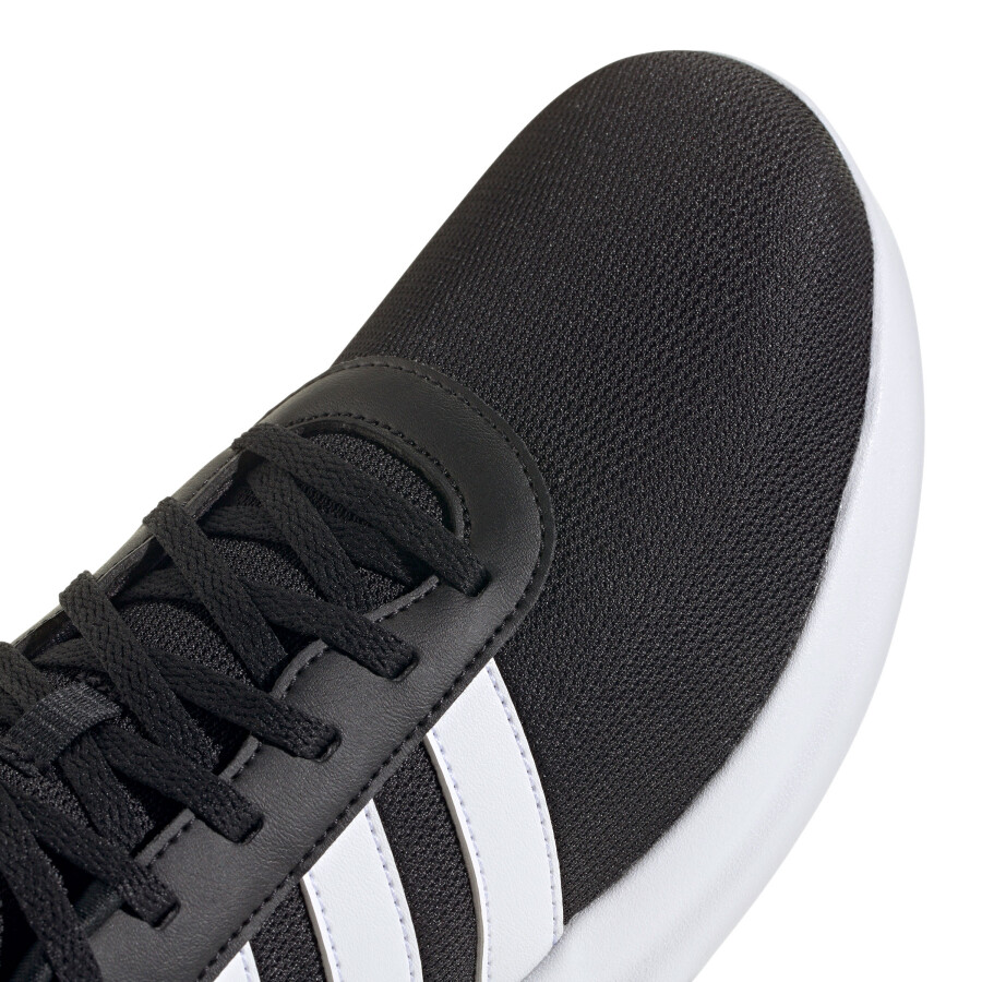 Championes de Hombre Adidas Lite Racer 4.0 Negro - Blanco