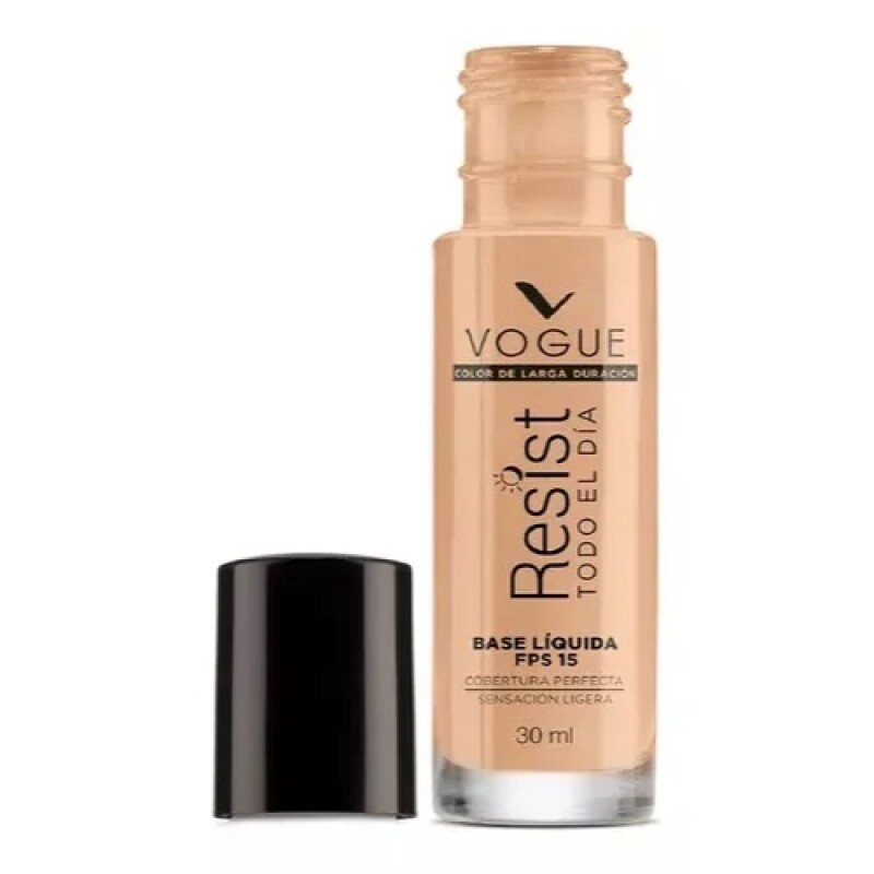 Base Liquida Resist Todo El Dia Avellana Vogue30Ml Base Liquida Resist Todo El Dia Avellana Vogue30Ml
