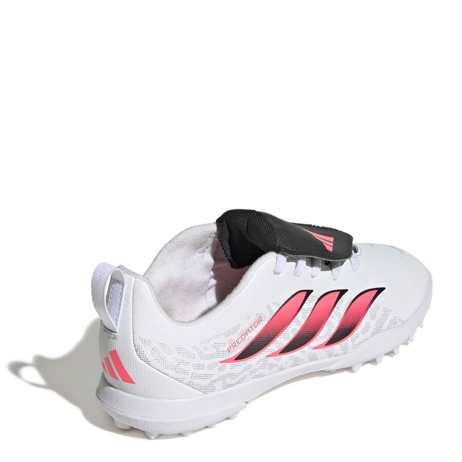 Championes de Niños Adidas Predator Club Ft El Tf Blanco - Rosado