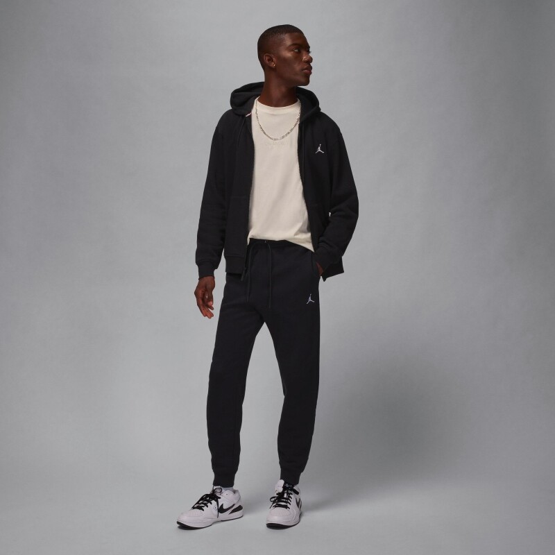 Pantalón Largo Jordan Brooklyn Fleece de Hombre Negro