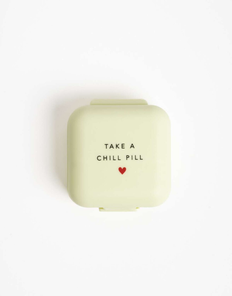 Pastillero Take A Chill Pill - Combinacion Tricolor 