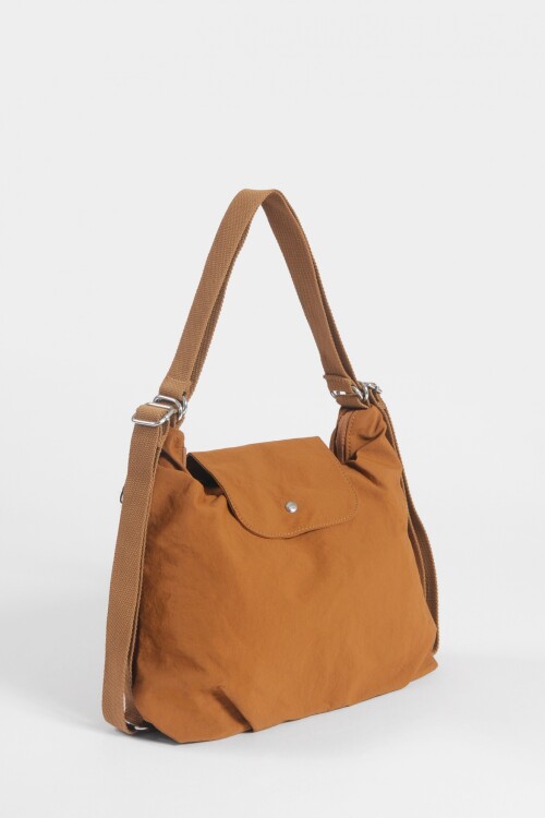 Hobo mochila de tela terracota