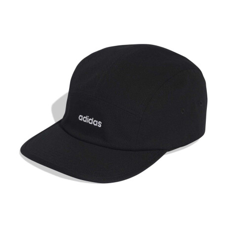 Gorra Lona De 5 Paneles Unisex Negro