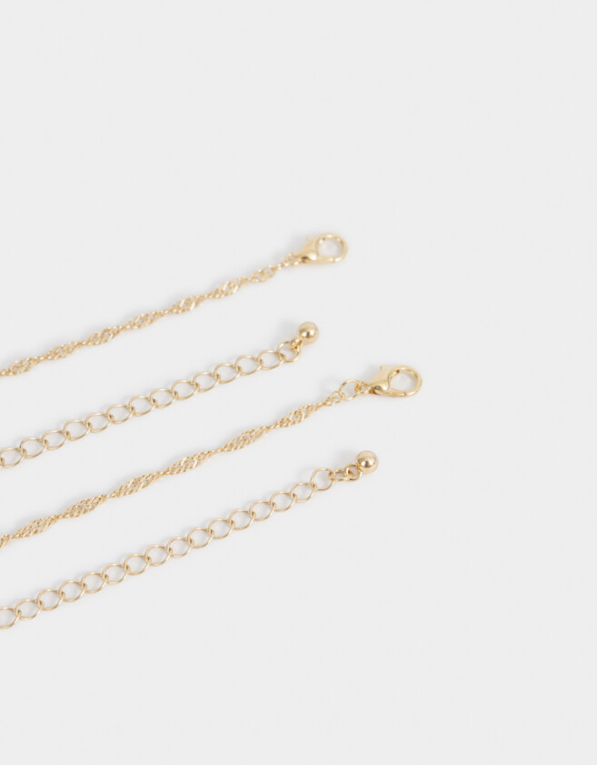 Collares para compartir Con strass Set De Collares Para Compartir - Dorado