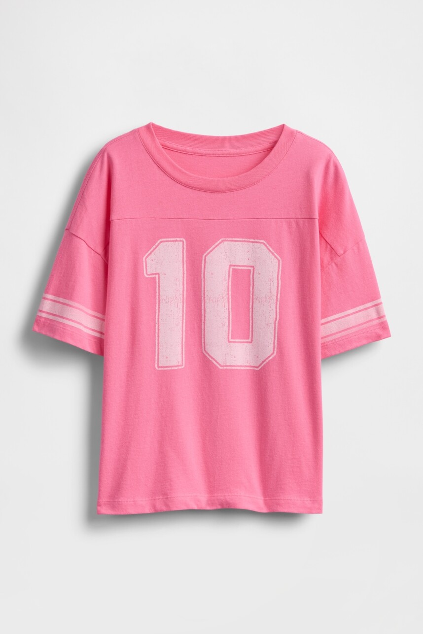 Remera Gráfico Niña May Pink