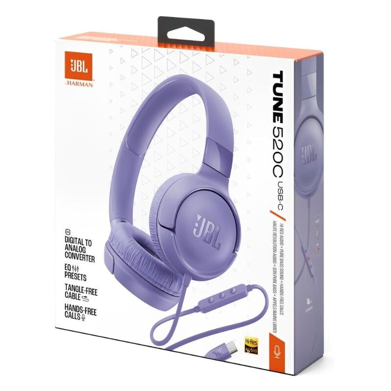 Auricular Jbl Tune 520C USB-C Purple Auricular Jbl Tune 520C USB-C Purple
