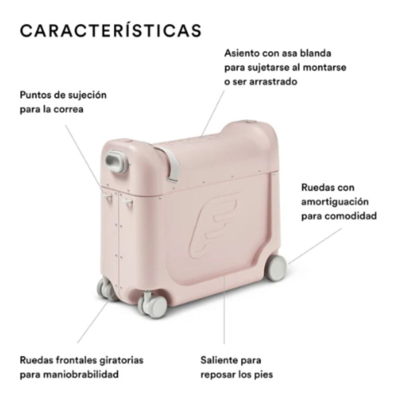 Buggie mas Cama- Jetkids Rosado Buggie Mas Cama- Jetkids Rosado