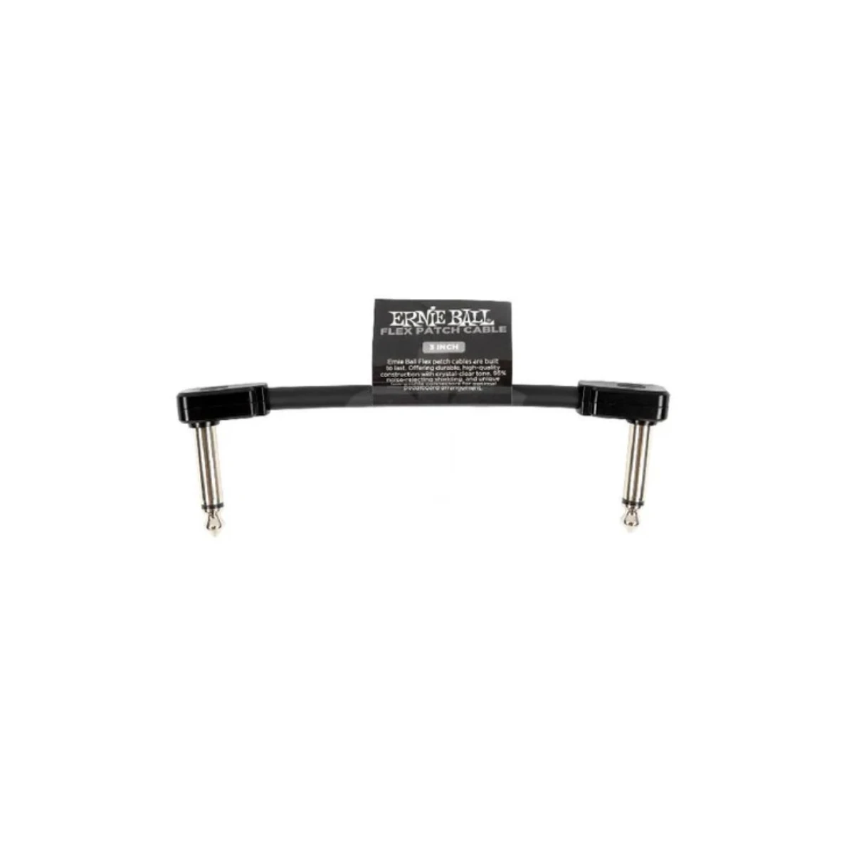 Cable Pedal Ernie Ball Flex Patch Cable 3" Negro 