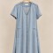 Vestido Polonio Denim Celeste