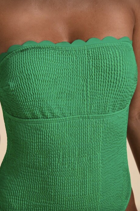 Enteriza MENTA - strapples- lycra texturizada Enteriza MENTA - strapples- lycra texturizada