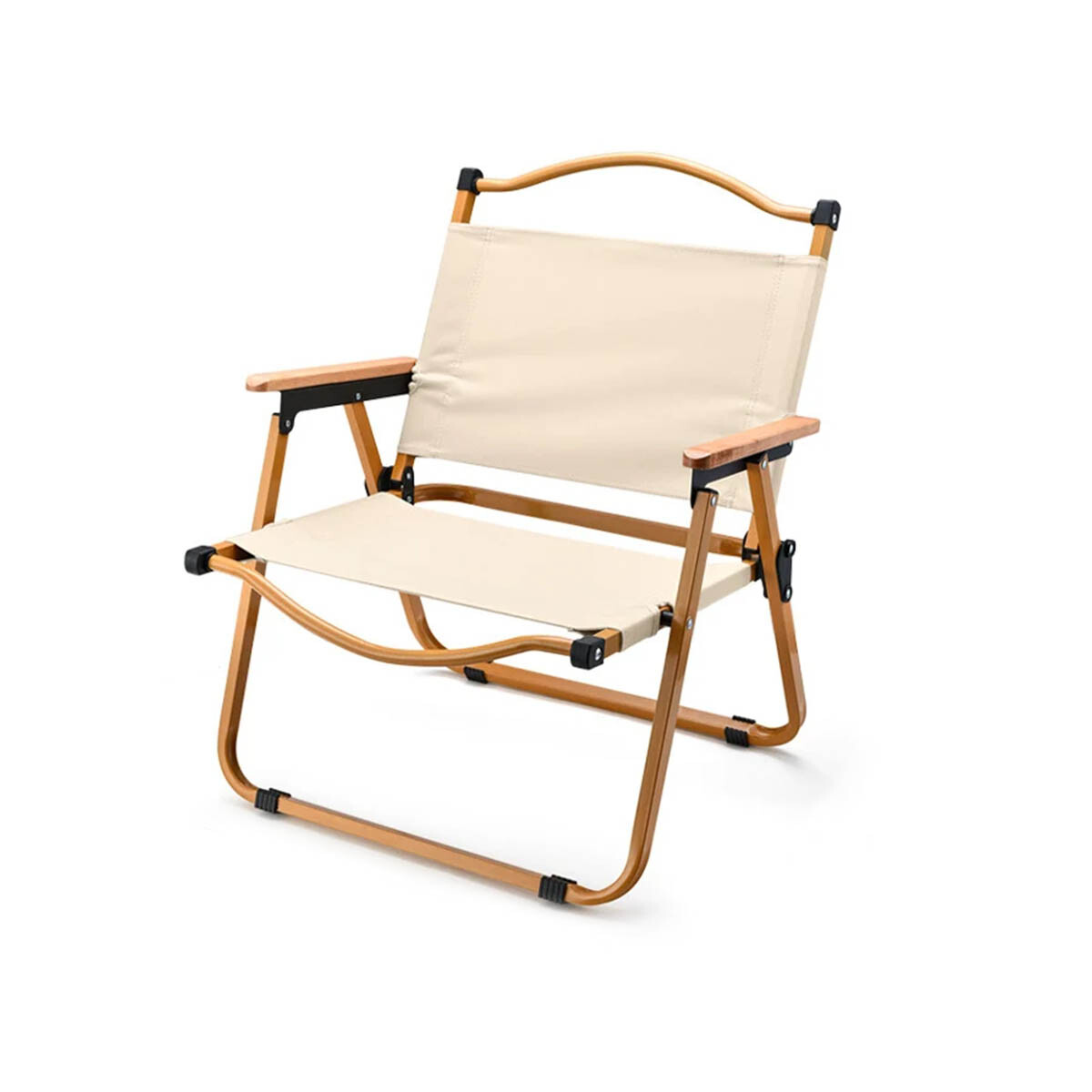 Silla Plegable Camping Playa Picnic Pesca Portátil - Beige 