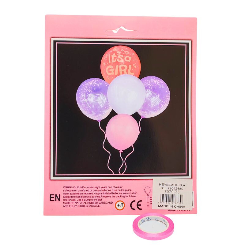 Set de Globo Baby Shower Rosado