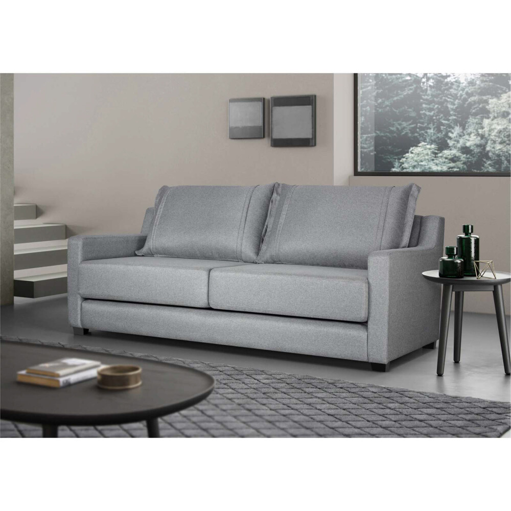 SOFÁ CAMA TELA GRIS NATURA