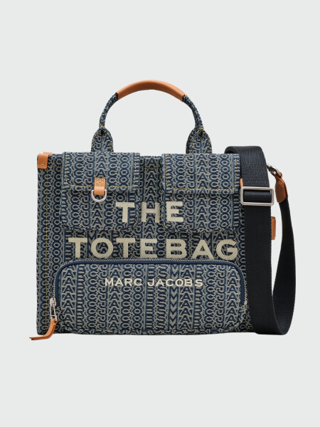 THE CARGO MONOGRAM DENIM MEDIUM TOTE BAG Alta Automática