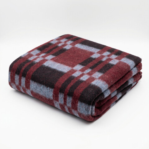Manta Frazada Jackard Abrigada 2 Plazas Texturizada de Invierno 200 x 210 cm - Vino Escocés Manta Frazada Jackard Abrigada 2 Plazas Texturizada de Invierno 200 x 210 cm - Vino Escocés