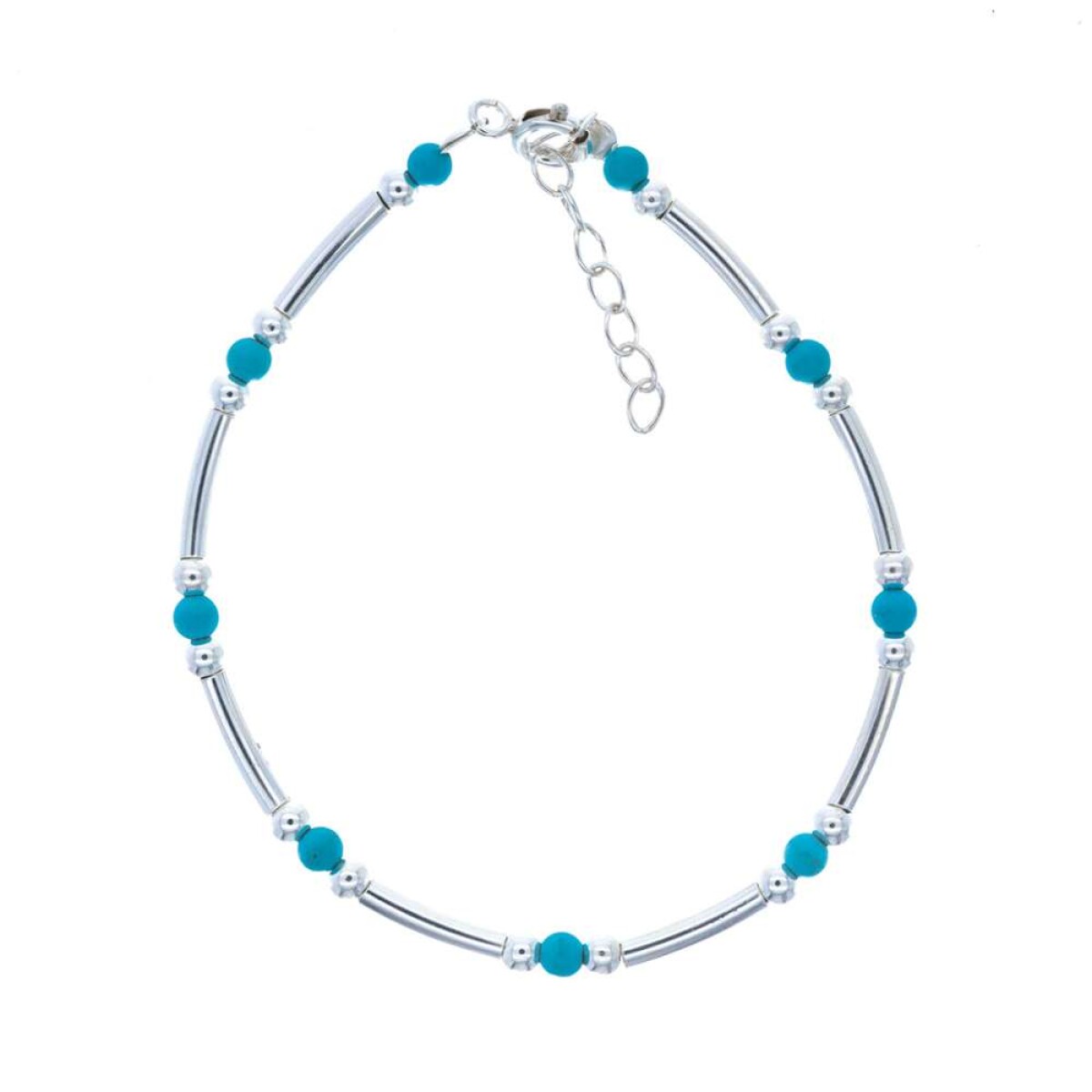 Pulsera De Plata 925 - Turqueza 