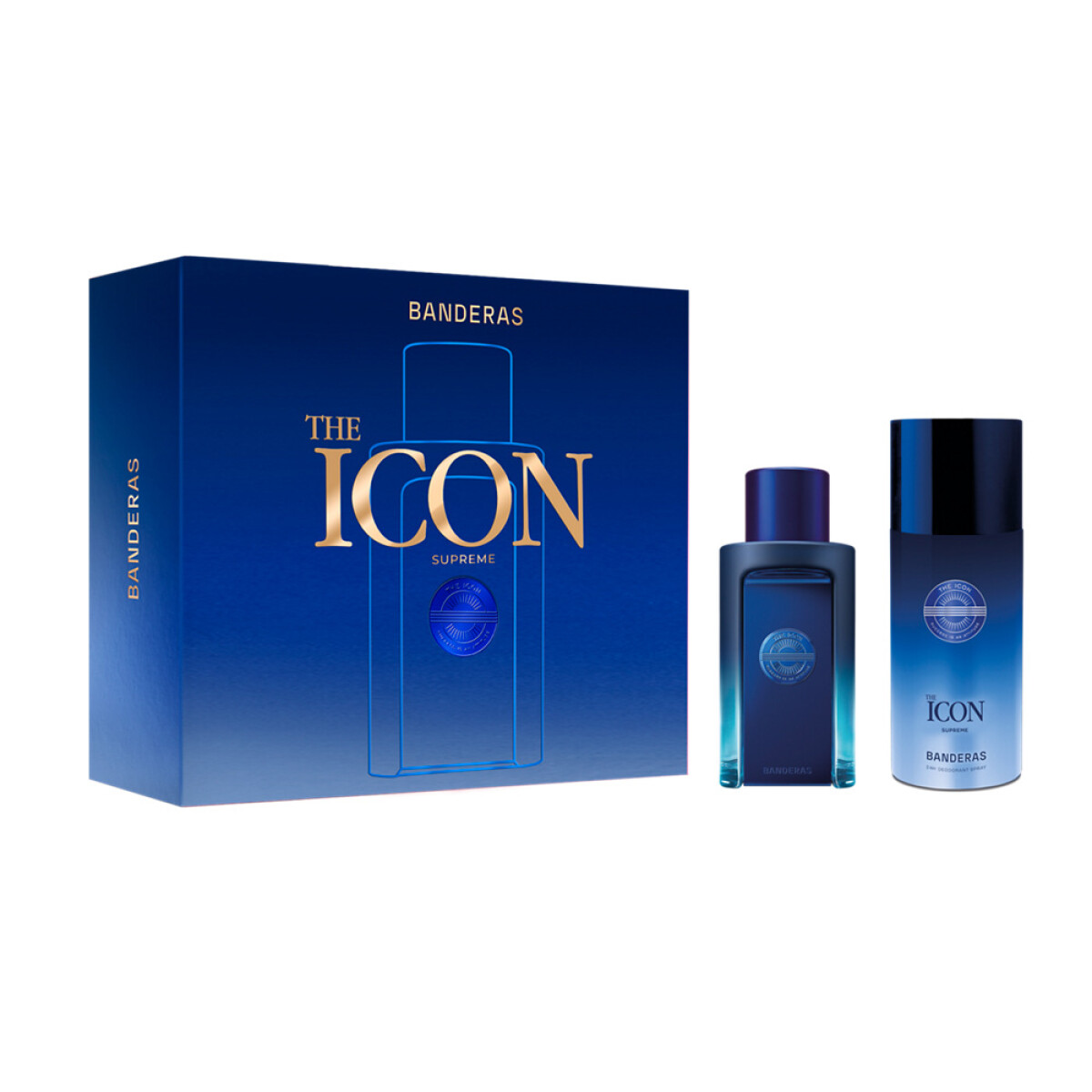 Cofre Antonio Banderas Icon Man Supreme Perfume EDT 100ml + Desodoranre 150ml 