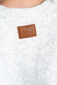 Sweater Botones Gris Melange