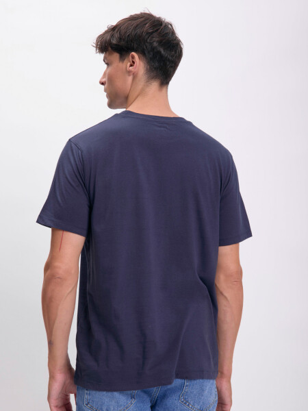 Remera manga corta bolsillo Azul Marino