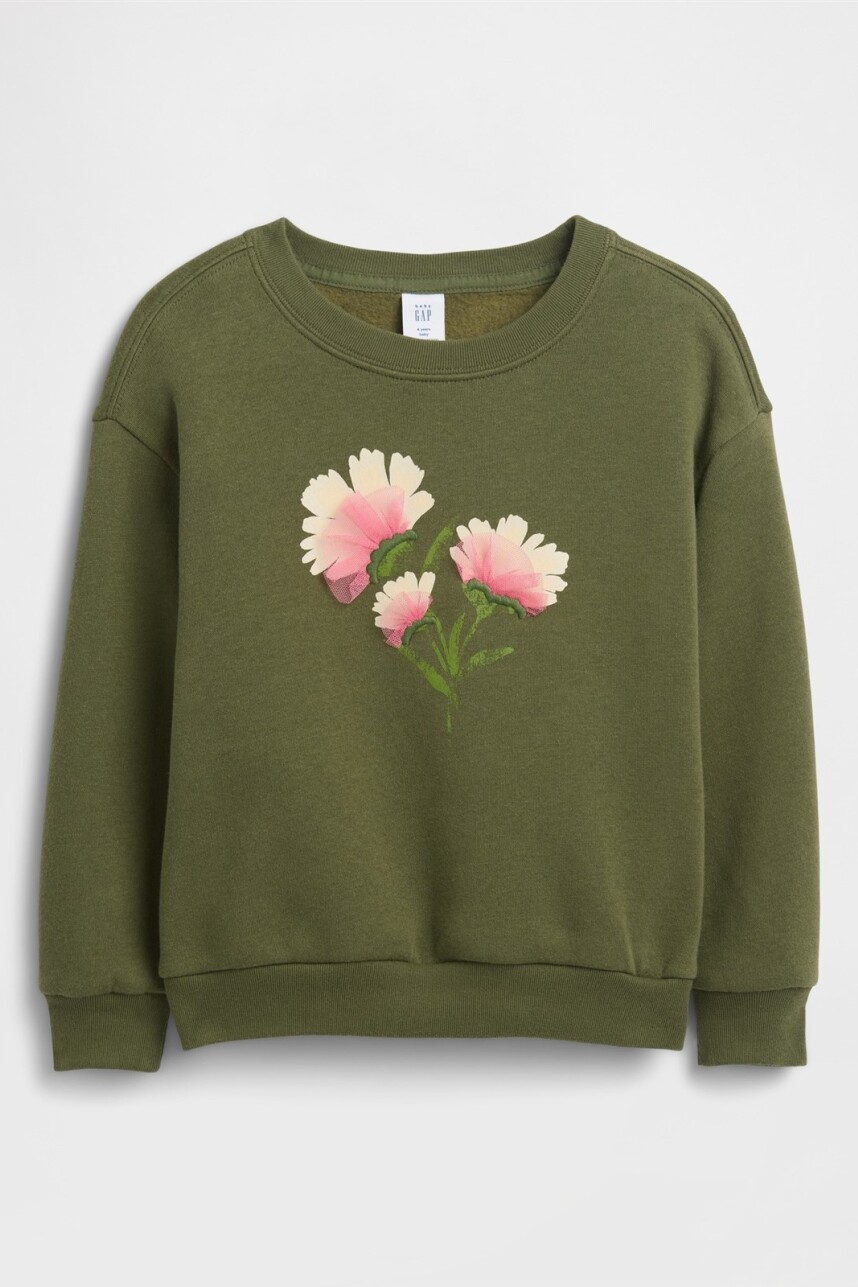 Buzo Deportivo Toddler Niña Army Jacket Green