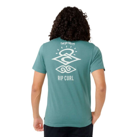 Remera Rip Curl Search Icon Verde