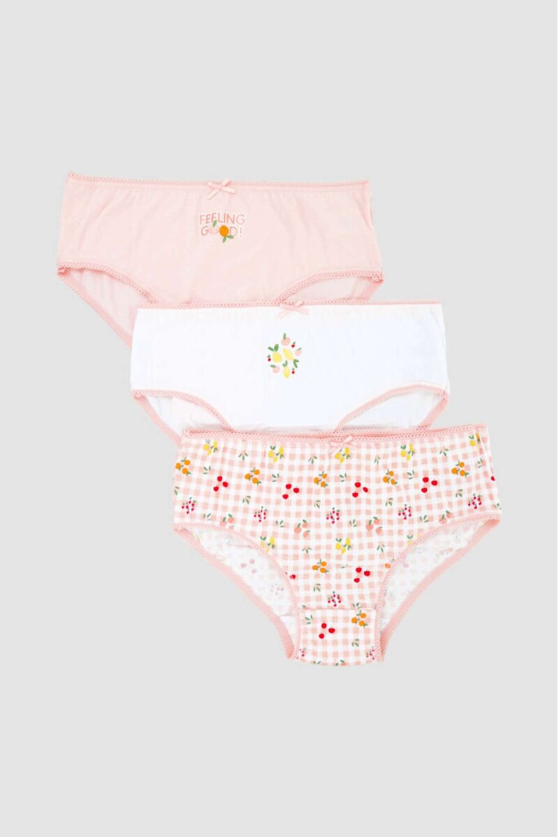 Pack x3 bombachas niña - Fruit kiss 