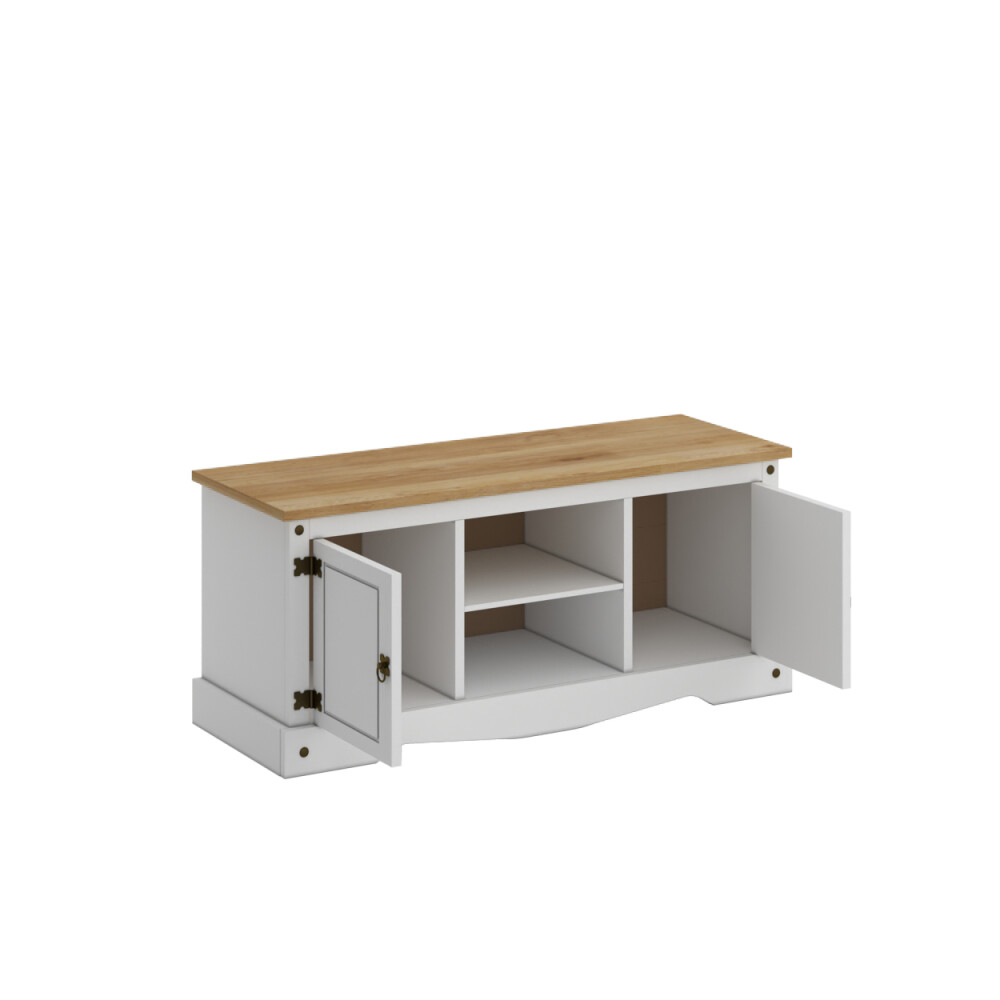 Rack 2 puertas 1 Estante - 160cm - Linea Mexicana Blanco