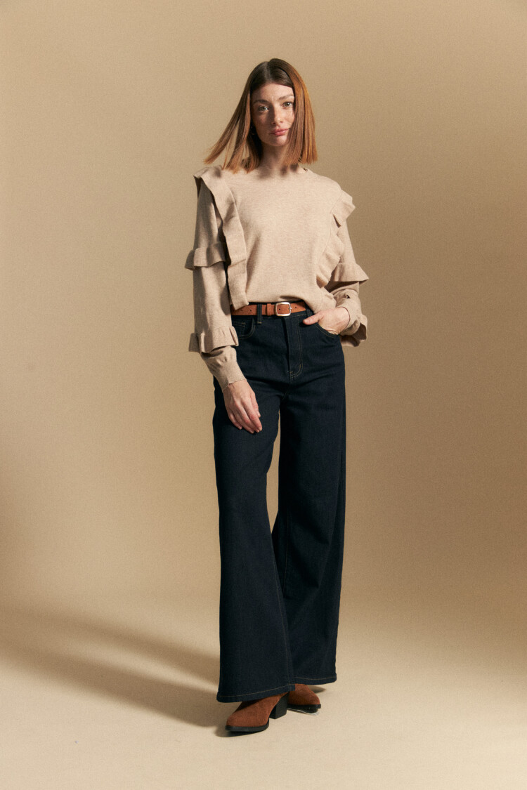 SWEATER CIGANDA Beige Oscuro