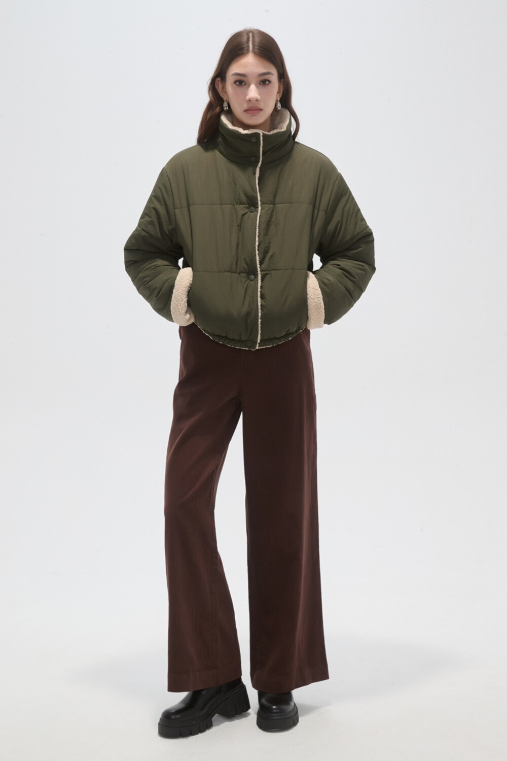 Campera Luena Verde Oliva Oscuro